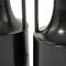 Black Metal Vase with Handles Set of 2 16", 12"